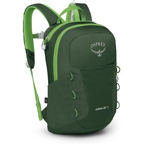 Osprey HydraJet 12L Kids' Hiking Backpack with Hydraulics Reservoir, Blue Spikemoss
