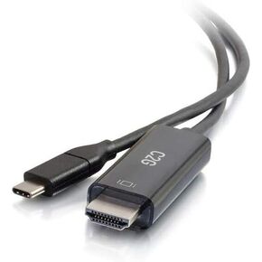 C2G USB C to HDMI, Audio & Video Adapter Cable, USB C Cable, HDMI Cable, 4K 60Hz, 10 Feet (3M), Cables to Go 26896, Black