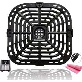 6 Quart Air Fryer Accessories Replacement Tray for Instant Vortex Plus Air Fryers, Premium Air Fryer Grate Grill Plate Pan Cooking Tray Rack for Instant Vortex 6QT 5.7QT Air Fryer