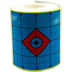 4 Inch x 200 Pcs Splatter Target Self-Adhesive Shooting Target Stickers Sight-in Shooting Target (Blue)