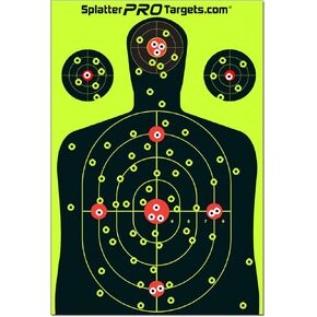 12x18 Splatter Targets. Shots Burst with a Bright Splatter Upon Impact. Instantly See Your Shots!
