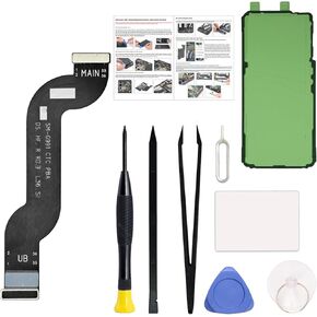 for Galaxy S21 LCD Display Flex Cable Ribbon Replacement Repair Part, Compatible with S21 5G SM-G991U, with Toolkit, Instruction