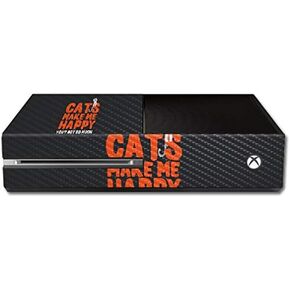 MightySkins Carbon Fiber Skin for Microsoft Xbox One - Cat Eyes | Protective, Durable Textured Carbon Fiber Finish | Easy to Apply, Remove, and Change Styles | Made in The USA