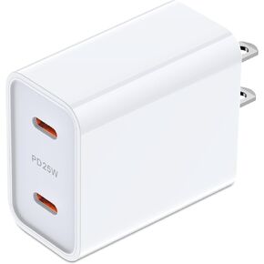 25W iPhone 16 Pro Charger Block USB C Fast Charging Usbc Wall Charger Dual Type C Multi Ports USB Plug Outlet for Apple iPhone Samsung Pixel 9 Pro Max XL Box Power Cube Adapter Brick 2 Double USBC