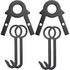 Target Stand Kit - Shooting Target Hanging Hook AR500 Steel Target Hanger DIY Assembly Stands Metal Gong Target Holder 1" Pipe Mounting Bracket
