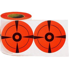 Remarkable Target Stickers EasyShot Targets Neon Orange Self-Adhesive 3-Inch Bullseye Target Stickers for Shooting Label（250pcs）