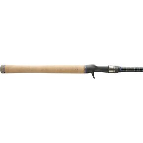 Dobyns Rods Champion XP Series 7’6'' Casting Bass Fishing Rod DC765FLIP Med-Heavy Flip Fast Action | Modulus Graphite Blank w/Kevlar Wrapping | Baitcasting | Flipping | Line 12-25lb Lure ¼-2oz,Black/Blue