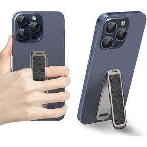 Phone Grip Strap Holder for Hand Cell Phone Loop Finger Holder Gripper for Back of Phone Sticky Handle Grip Compatible for iPhone Samsung and Most Smartphones,Black