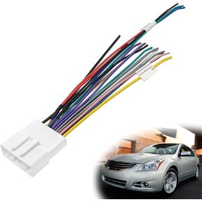 20-pin Headunit/Radio Wiring Harness Compatible with Subaru 2007-2019 Ni-ssan, Metra 70-7552 Harness Includes VSS and SWC pins with Steering Wheel Switch Wires