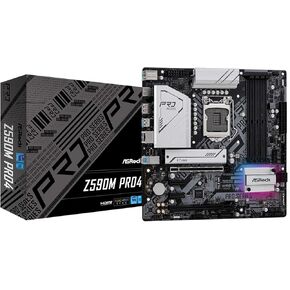 ASROCK Z590M PRO4 LGA1200/ Intel Z590/ DDR4/ SATA3&USB3.2/ M.2/ Micro ATX Motherboard