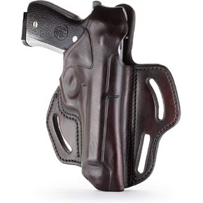 1791 - Beretta 92fs Thumb Break Holster - Right Handed OWB Leather Gun Holster - Fits Beretta 92FS, 90TWO, M9 / CZ 75,75b P07, P10, SP-01, P09