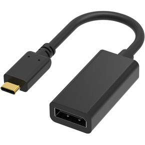TECHTOBOX USB C to DisplayPort Adapter |4K@60Hz High-Speed USB Type C to DP 4K Converter [Thunderbolt 3/4 Compatible] for MacBook Pro/Air,iPad,Galaxy S23 and Other USBC Laptops