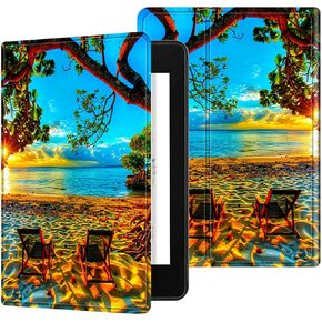 for Kindle Paperwhite 12th Generation 2024 7" Case/Kindle Colorsoft Signature Edition 7" Case, Multi-Angle Viewing Shockproof Smart Protective Case with Auto Wake/Sleep, Butterfly Blue Sky