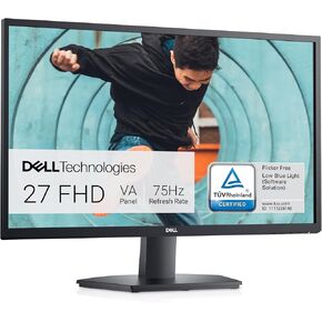 Dell SE2722H Monitor - 27-inch Full HD (1920 x 1080) 60Hz 8ms Display, HDMI/VGA Connectivity, AMD FreeSync Technology, Tilt Adjustability - Black