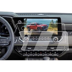 Screen Protector Compatible with 2018-2022 Chevrolet Colorado,8-Inch Navigation Tempered Glass Screen Protector Colorado(Z71 /LT /ZR2) Accessories 9H Hardness Tempered Glass- Anti Fingerprints