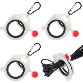 3 Pcs Zip Tie Organizer, Lightweight Plastic Cable Tie Holder for Efficient Cable Management Reusable Simple Safety Cable Zip Ties Holder