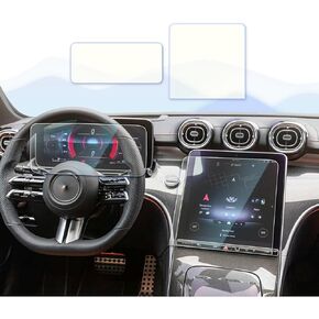 2pcs Matte 2024 C300 Screen Protector for 2024 Mercedes Benz GLC 300 accessories 2025 2022-2024 Mercedes GLC300 C43 W206 C43 2024 Mercedes Benz GLC 300 screen protector Anti Glare Fingerprint