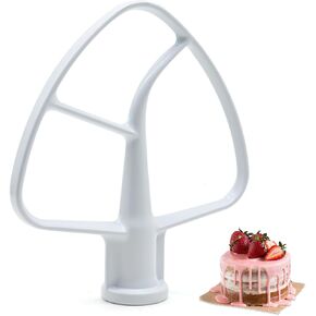 K45B Coated Flat Beater for Kitchenaid Mixer Compatible for 4.5 QT Tilt-Head Stand Mixer Fit For KSM90 K45 Kitchen Mixer Paddle Attachment