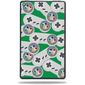 MightySkins Skin Compatible with Amazon Fire 7 Tablet (2019) - Retro Controllers 1 | Protective, Durable, and Unique Vinyl Decal Wrap Cover | Easy to Apply, Remove, and Change Styles | Made In The USA