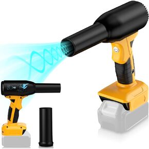 منفاخ جاف جاف 500W متوافق مع بطارية DeWalt 20V 60V ، ومستحضرات طاقة عالية 400 جرام من دافئ الهواء المضغوط ، و 3 Dectable Airbless Air Duster ، Jet Fan Mini Blower للسيارة الجافة ، تنظيف لوحة المفاتيح