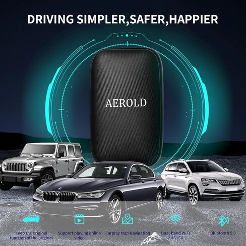 4 في 1 محول Carplay & Android Auto Adapter ، 2025 ترقية محول CarPlay المتوافق مع Netflix/YouTube in Saudi Arabia