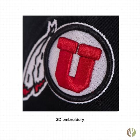 University of Utah Baseball Hat UT Utes Brimmed Embroirderd Hats Cap Adjustable Cloth Strap Adult (Style K) Grey in Saudi Arabia