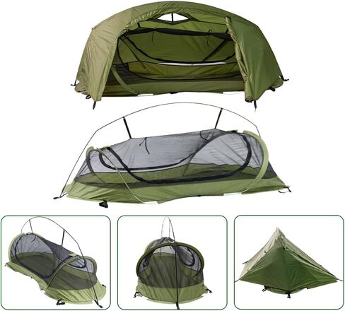 1 Person Hiking Tent, Ultalight and Easy to Set Up Waterproof with Aluminum Frame, 3 Season Camping Double Layer Shelter Portable Tent with Carry Bag in Saudi Arabia