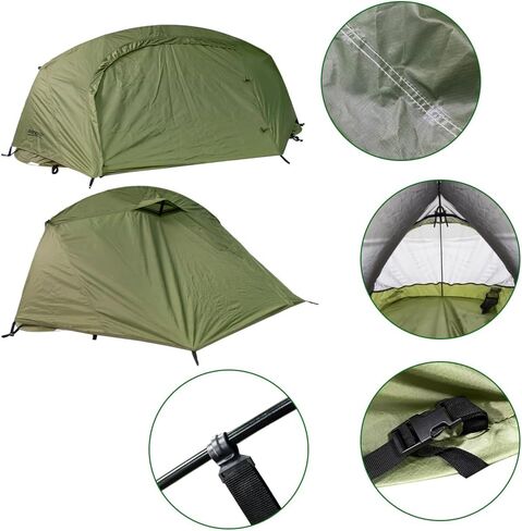 1 Person Hiking Tent, Ultalight and Easy to Set Up Waterproof with Aluminum Frame, 3 Season Camping Double Layer Shelter Portable Tent with Carry Bag in Saudi Arabia