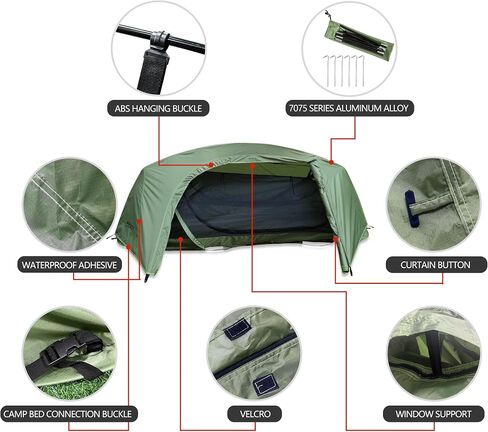 1 Person Hiking Tent, Ultalight and Easy to Set Up Waterproof with Aluminum Frame, 3 Season Camping Double Layer Shelter Portable Tent with Carry Bag in Saudi Arabia