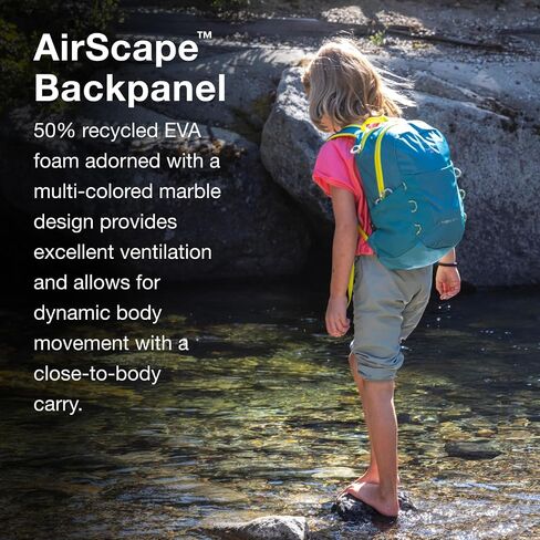 Osprey HydraJet 12L Kids' Hiking Backpack with Hydraulics Reservoir, Blue Spikemoss in Kuwait