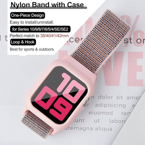 Band with Case Compatible for Kids Apple Watch Band 38/40/41/42/44/45/46mm in Saudi Arabia