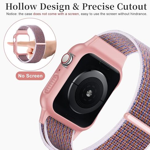 Band with Case Compatible for Kids Apple Watch Band 38/40/41/42/44/45/46mm in Saudi Arabia