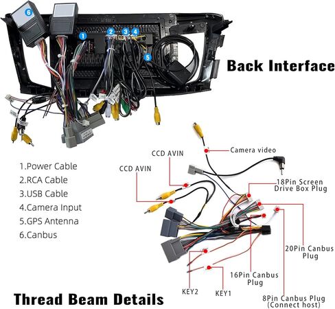 Unitopsci 2g+ 32g لـ Honda Accord 9th Gen 2.0L 2013-2018 Radio Android Car Stereo Wireless Carplay Android Auto Mirror Link 10.1 inch touchscreen GPS Mavigation Bluetooth FM WiFi WiFi SWC+ in Kuwait