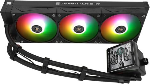 Grand Vision 360 ARGB Black CPU AIO Cooler,PC 360 Specification Water Cooler System,IPS LCD Screen with 480x480 Resolution,for AM4/AM5&Intel LGA1700/1851,High Performance Pump in Kuwait