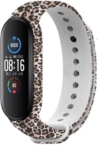 سوار متوافق مع Xiaomi Mi Band 5/Mi Band 6 ، أحزمة السيليكون الملونة البديلة المصممة ل Xiaomi Miband 5/Miband 6 ملحقات تعقب اللياقة البدنية ، لا يوجد أي تعقب شمل in Kuwait