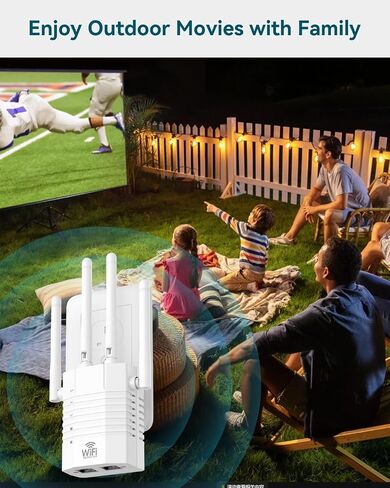 WiFi Extender, WiFi Booster 1200Mbps Dual Band (5GHz/2.4GHz), WiFi Extenders Signal Booster for Home, WiFi Repeater with Ethernet Port Covers up to 12880sq. ft and 105 Devices in Saudi Arabia