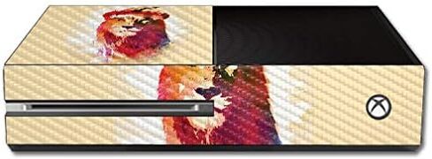 MightySkins Carbon Fiber Skin for Microsoft Xbox One - Cat Eyes | Protective, Durable Textured Carbon Fiber Finish | Easy to Apply, Remove, and Change Styles | Made in The USA in Saudi Arabia