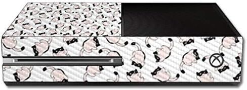 MightySkins Carbon Fiber Skin for Microsoft Xbox One - Cat Eyes | Protective, Durable Textured Carbon Fiber Finish | Easy to Apply, Remove, and Change Styles | Made in The USA in Saudi Arabia
