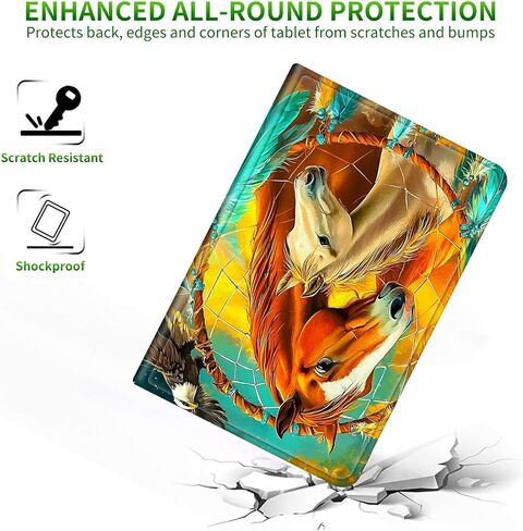 for Kindle Paperwhite 12th Generation 2024 7" Case/Kindle Colorsoft Signature Edition 7" Case, Multi-Angle Viewing Shockproof Smart Protective Case with Auto Wake/Sleep, Butterfly Blue Sky in Kuwait
