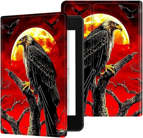for Kindle Paperwhite 12th Generation 2024 7" Case/Kindle Colorsoft Signature Edition 7" Case, Multi-Angle Viewing Shockproof Smart Protective Case with Auto Wake/Sleep, Butterfly Blue Sky in Kuwait