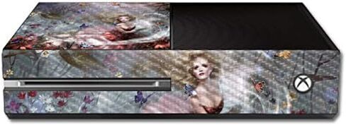 Mayyskins Carbon Carbon Skin for Microsoft Xbox One - Dance Enchanted | واقي ، دائم من ألياف الكربون المحكم | من السهل تطبيق الأنماط وإزالتها وتغييرها | صنع في الولايات المتحدة in Kuwait