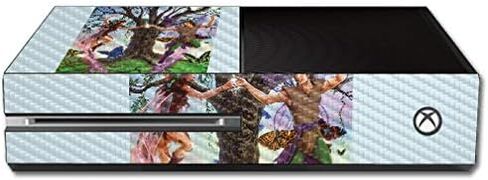 Mayyskins Carbon Carbon Skin for Microsoft Xbox One - Dance Enchanted | واقي ، دائم من ألياف الكربون المحكم | من السهل تطبيق الأنماط وإزالتها وتغييرها | صنع في الولايات المتحدة in Kuwait