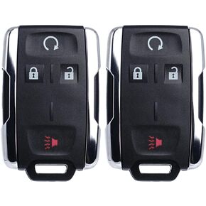 Keyless Entry Remote Start Control Key Fob Replacement Fits for Chevy Silverado GMC Sierra 1500 2500 3500 2014 2015 2016 2017 2018 2019 2020 GMC Canyon Chevrolet Colorado 2015-2021 M3N-32337100