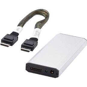 cablecc SFF-8612 SFF-8611 Oculink Port to M.2 NGFF M-Key to NVME PCIe SSD 2280 SSD Enclosure Adapter for Mainboard