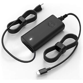65W AC Adapter Charger for Dell Laptop Charger USB C: Dell Latitude 5520 5530 5540 7420 Chromebook XPS Inspiron 14 16 7620 Dell Power Cord Type C L655 C55