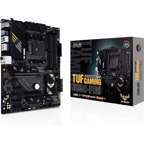 ASUS TUF GAMING B550-PRO AMD AM4( Ryzen 5000/3000)ATX gaming motherboard (PCIe 4.0,12+2 power stages,2.5Gb LAN,USB 3.2 Gen 2 Type-C®,Front USB Type-C®, BIOS FlashBack, Addressable Gen 2 RGB header)