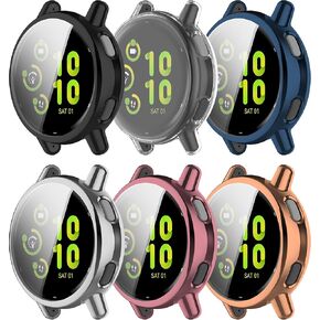 حالة واقي الشاشة متوافقة مع Garmin Vivoactive 5 ، واقي واقي واقية من TPU المرن الناعم.