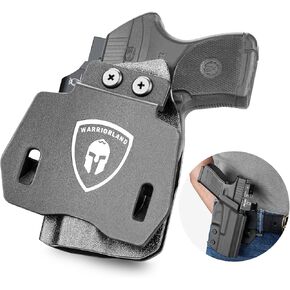 WARRIORLAND OWB Holster Optics Cut Fit Ruger LCP Max Pistol, Outside Waistband Open Carry Max .380 Holster with 1.75 Inch Paddle, Adj. Retention & Cant, Right Hand