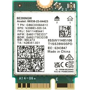 BE200 Wi-Fi 7 Bluetooth 5.4 WiFi بطاقة BE200NGW.NV 2.4/5/6 جيجا هرتز