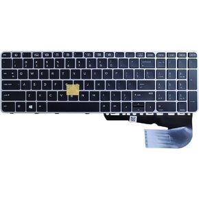 New Replacement Keyboard Compatible with HP Elitebook 850 G3 G4, 755 G3 G4, Zbook 15u G3 G4, 821157-001 821195-001 836623-001 819899-001 SN9145BL 831-00323-00A with Backlit with Pointer